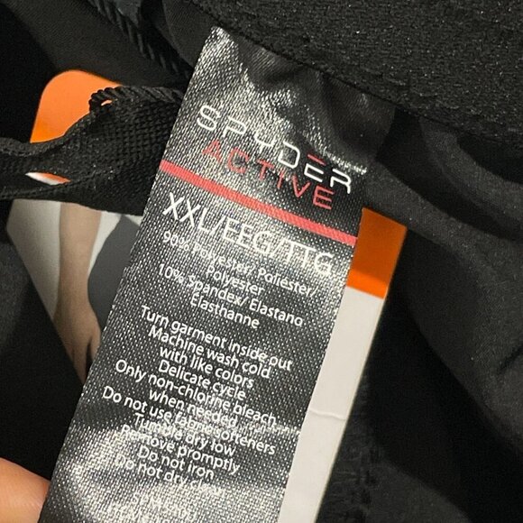NEW Spyder Active Mens XXL Black Athletic Shorts Polyester & Elastane - Picture 6 of 9